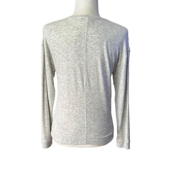 Reiss Long-Sleeve Top Gray Crew Neck Size XSmall Soft Viscose blend - Picture 8 of 11